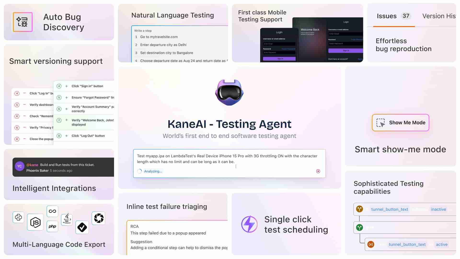 Enterprise Cloud Platform LambdaTest Unveils AI Test Agent