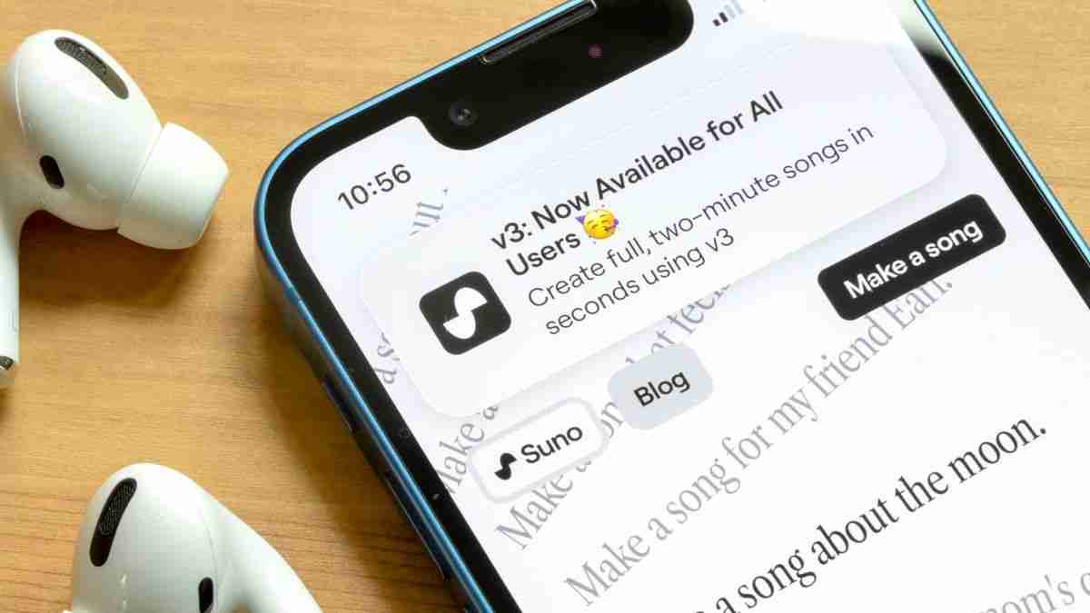 Suno launches iPhone app  --  now you can make AI music on