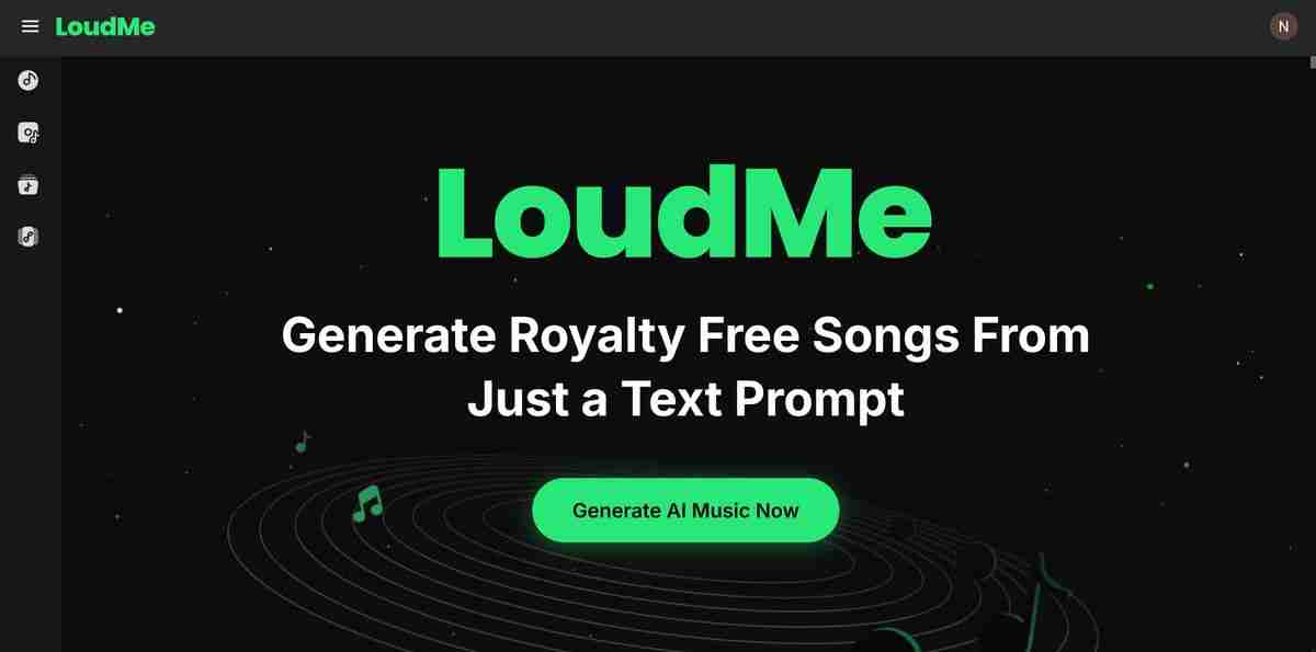 Meet LoudMe  --  a free AI music generator that can make