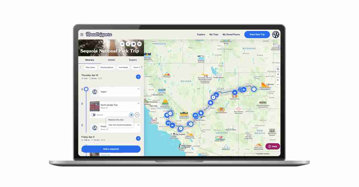 Roadtrippers Unveils Updates to Its #1 Trip Planning App,